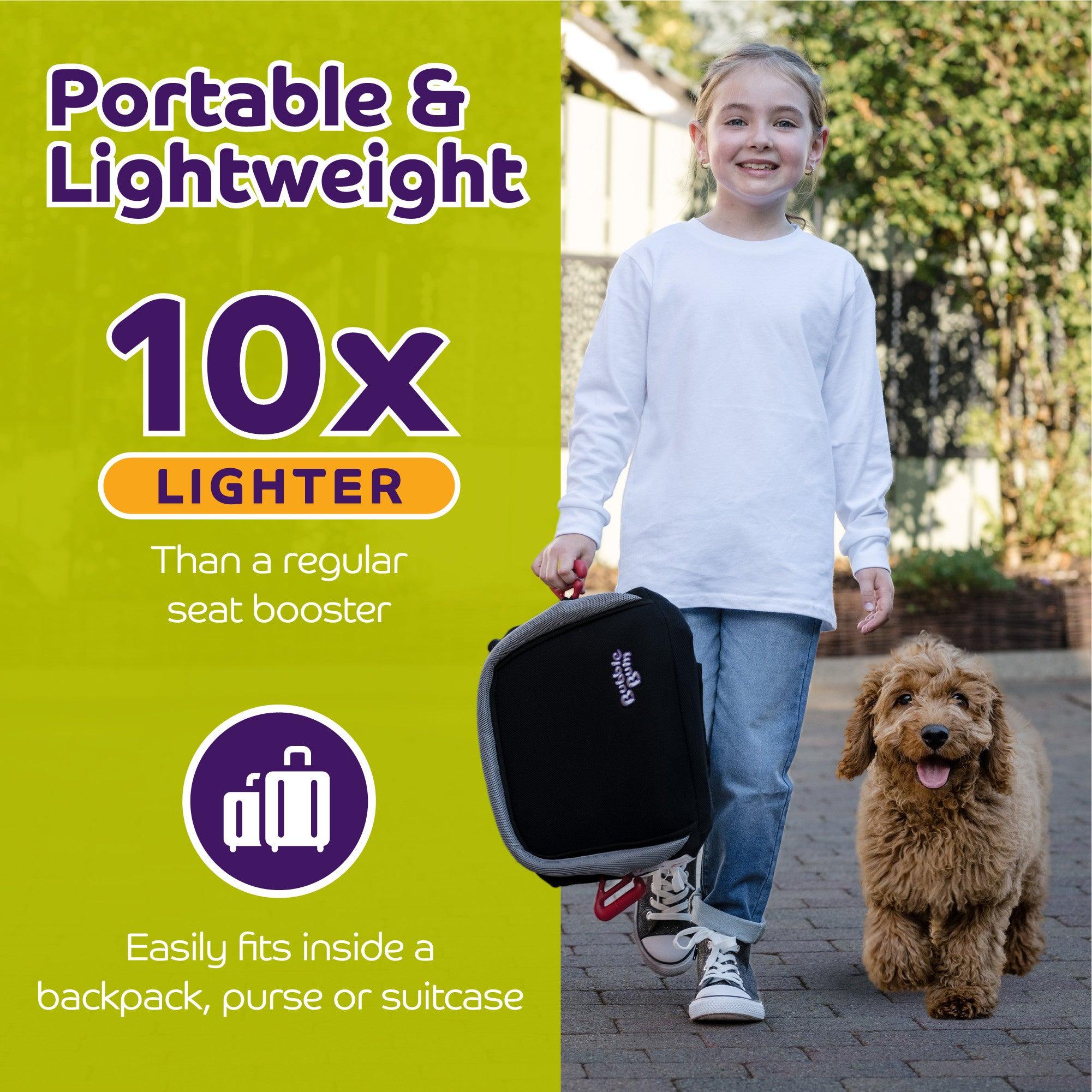 BubbleBum Inflatable Car Booster Seat- Travel Car Seat- Black - Image 3