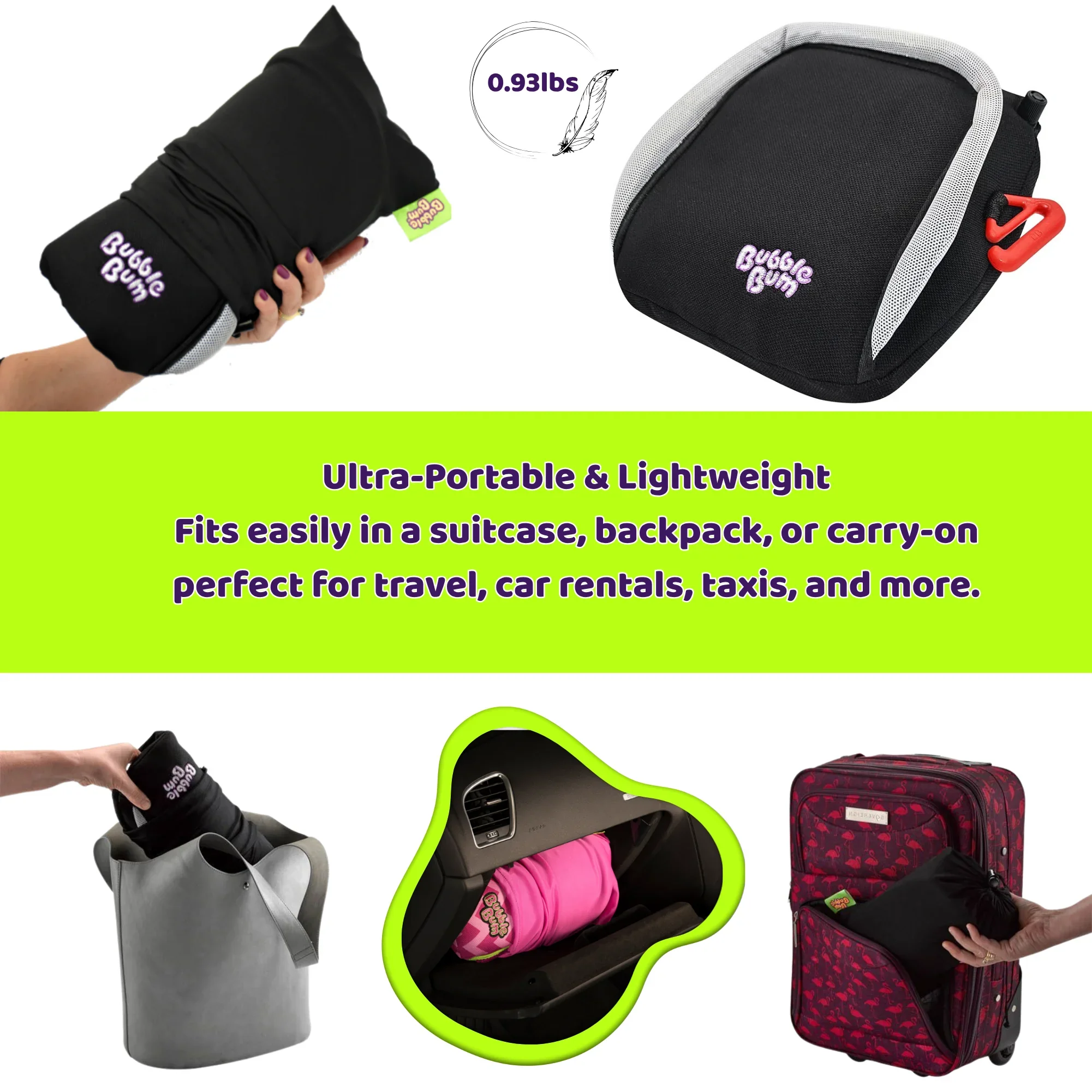 BubbleBum Inflatable Travel Booster Seat for Kids (Ages 4–11) Portable Car Booster for Taxis, Rental Cars & Travel ✔️ - Image 6