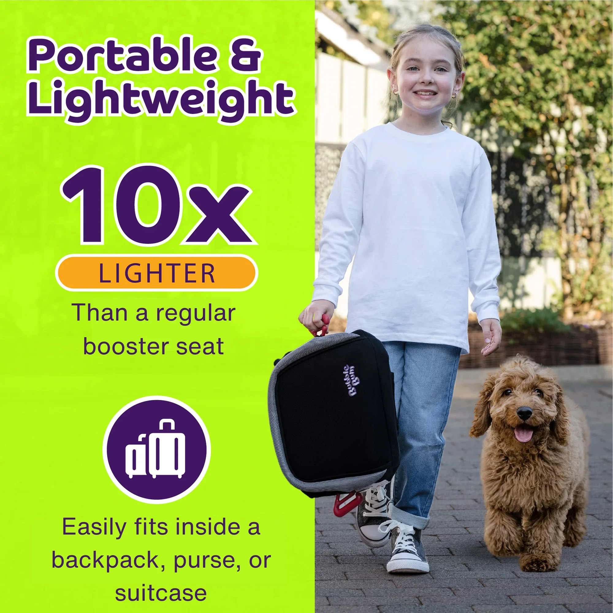 BubbleBum Inflatable Travel Booster Seat for Kids (Ages 4–11) Portable Car Booster for Taxis, Rental Cars & Travel ✔️ - Image 7