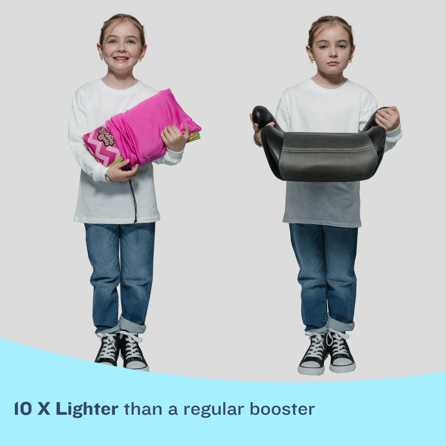 BubbleBum Inflatable Car Booster Seat - Travel Booster Seat - Pink Style ✔️ - Image 4