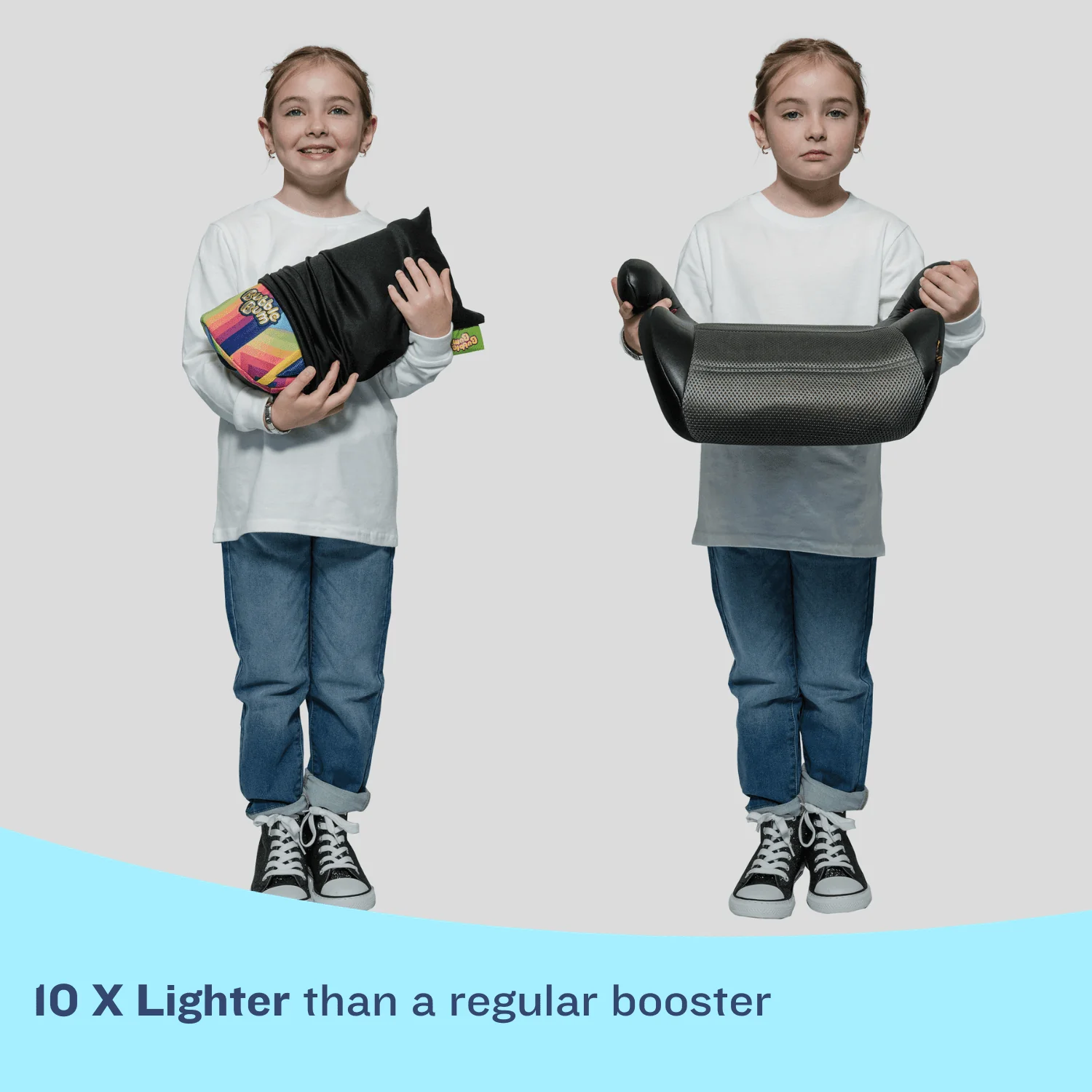 BubbleBum Inflatable Car Booster Seat - Travel Booster Seat - Rainbow Style ✔️ - Image 4