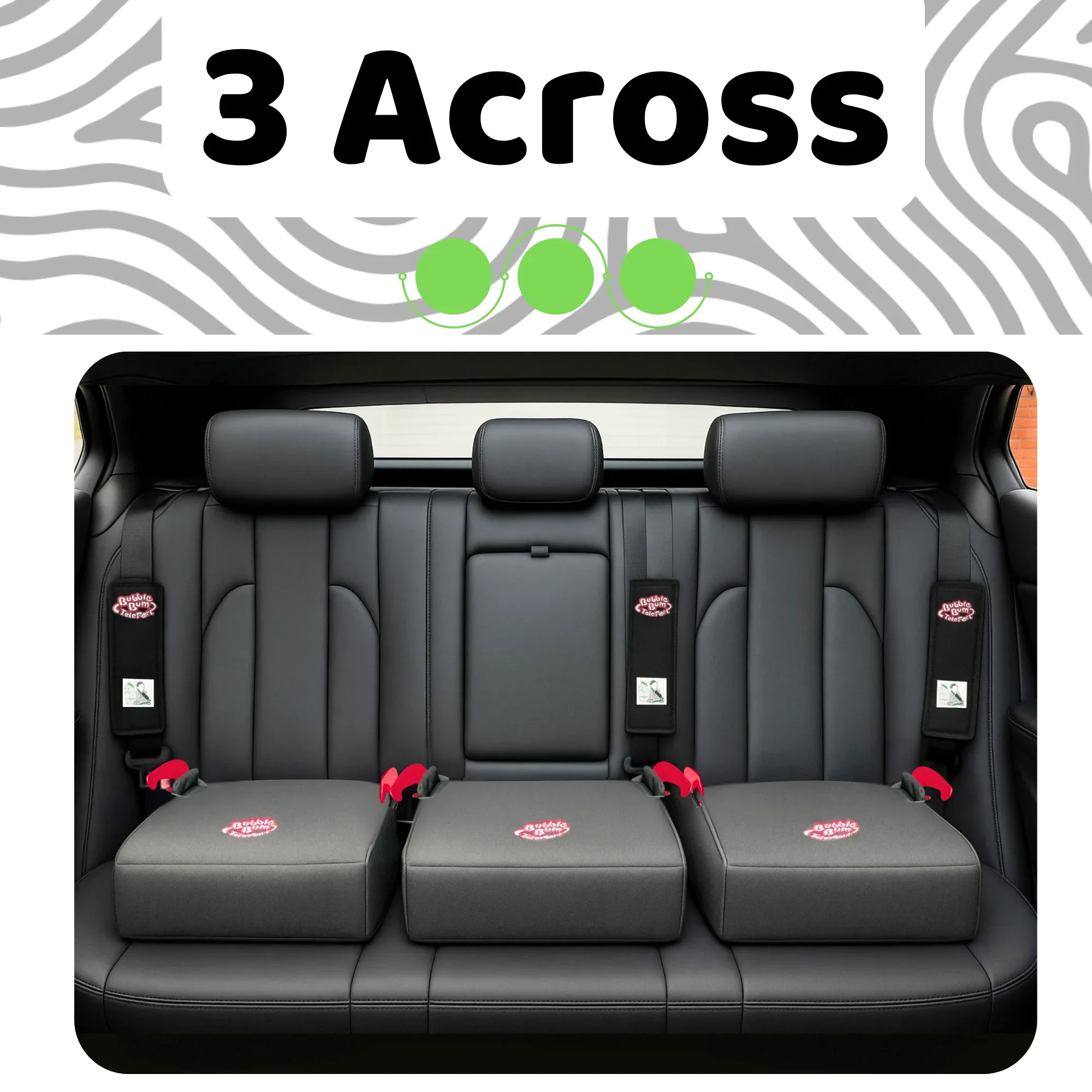 BubbleBum Teleport Backless Booster Car Seat, Kids Booster Seat for Car 40-100 lbs, Telescopic Portable Carseat, Ideal for Everyday Use and Foldable for Travel, - Black✔️ - Image 5