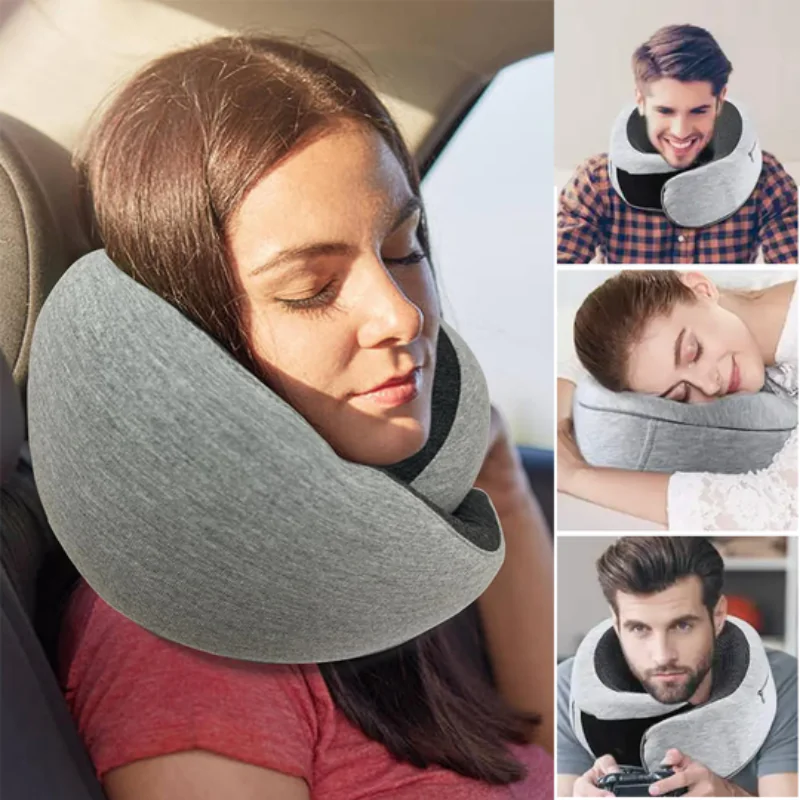 Memory Foam Travel Neck Pillow - Image 9