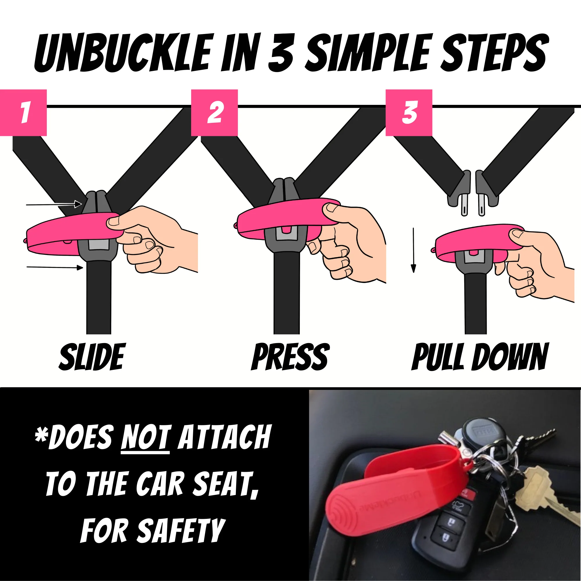 UnbuckleMe Car Seat Buckle Release Tool - Image 5